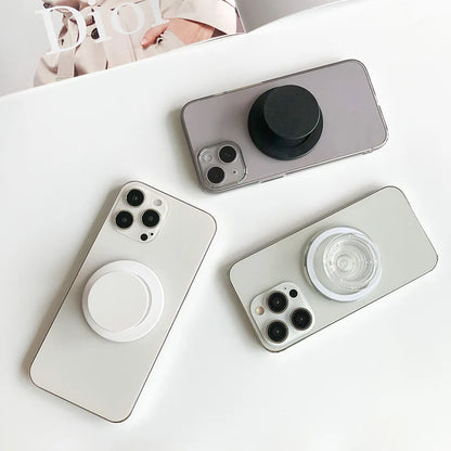 Magnetic Folding Mobile Phone Grip Holder Socket Pocket Support for Magsafe  Samsung Phone Expanding Stand Phone Holder